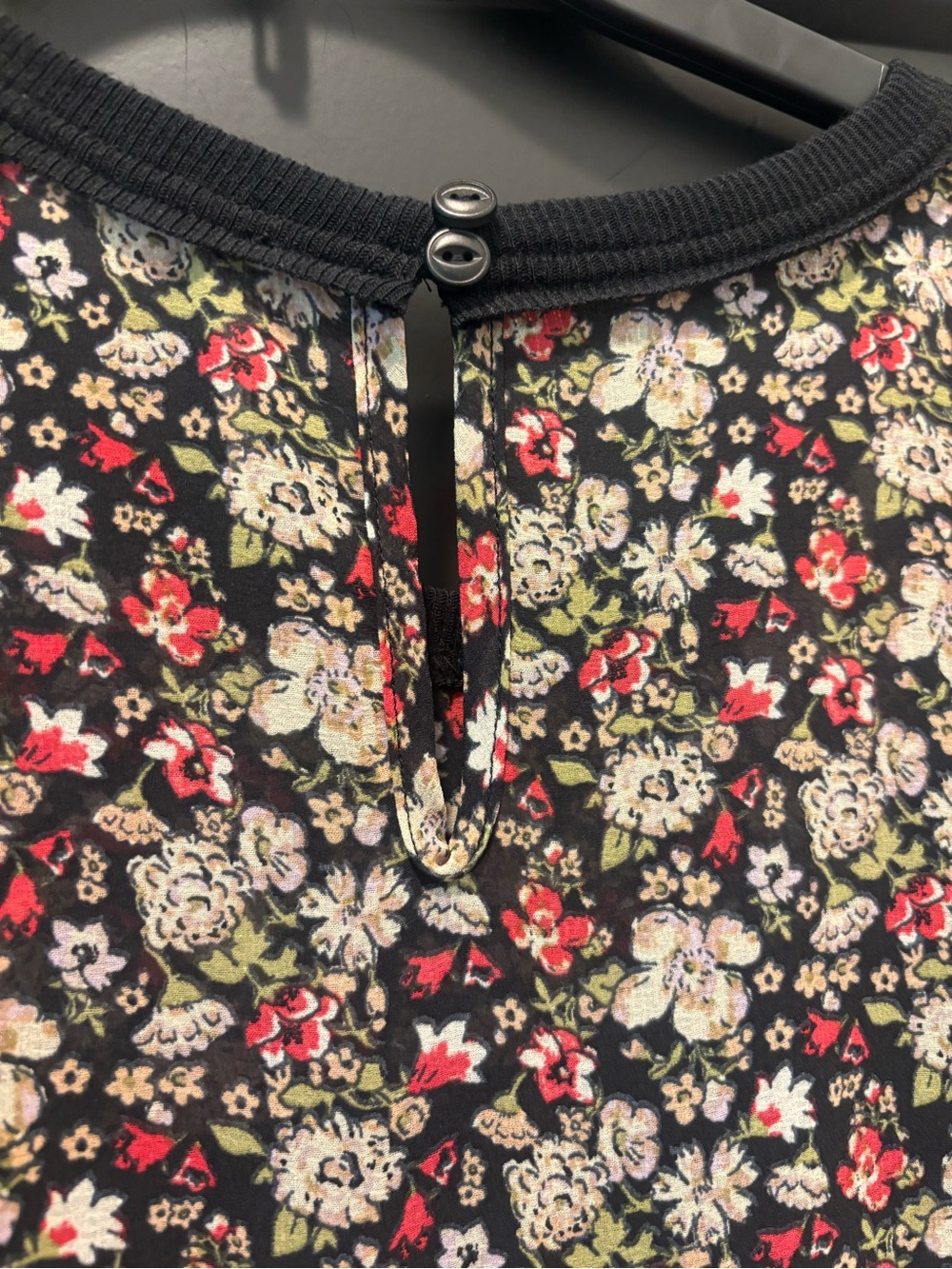 Free People Courtside Crush Maxi Dress Large Black Combo NWT floral sleeves Boho - Picture 10 of 12